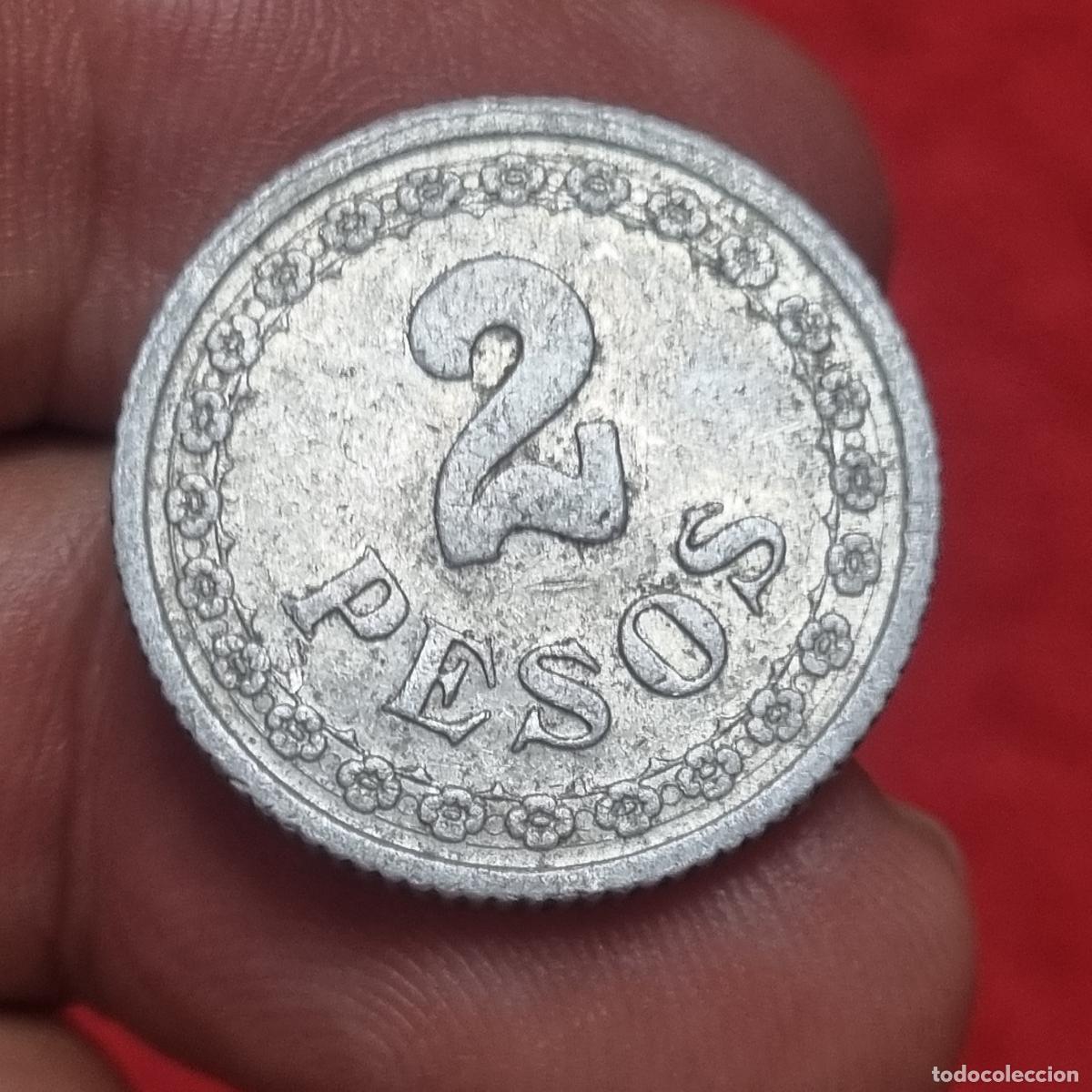 Monete antiche di America: MONEDA PARAGUAY 2 PESOS 1938 MBC+ ORIGINAL C40