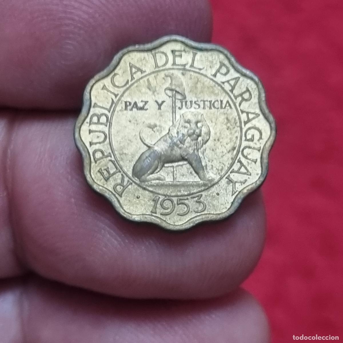 Alte M&uuml;nzen aus Amerika: MONEDA PARAGUAY 10 CENTIMOS 1953 EBC ORIGINAL C40