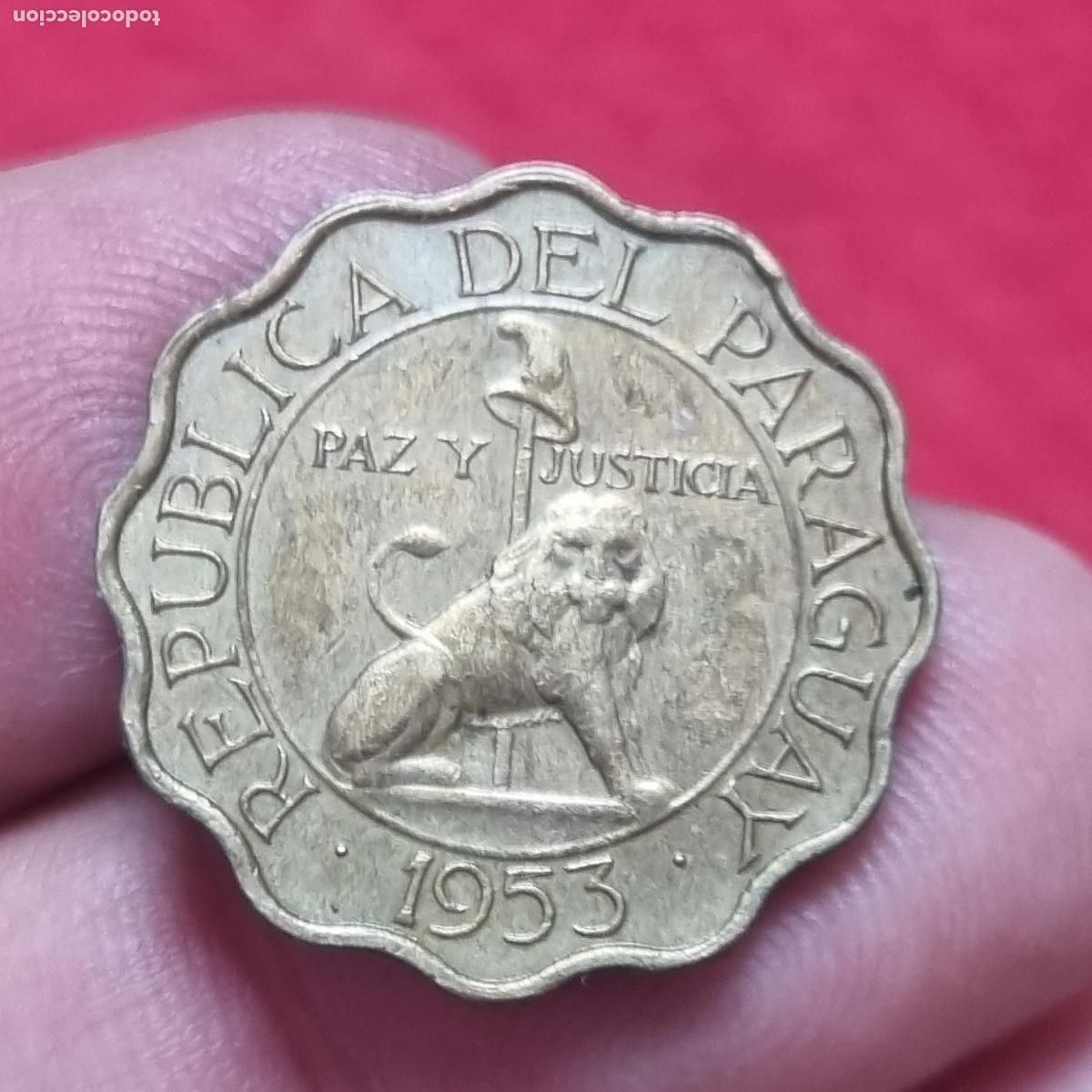 Old Coins of America: MONEDA PARAGUAY 25 CENTIMOS 1953 EBC ORIGINAL C40