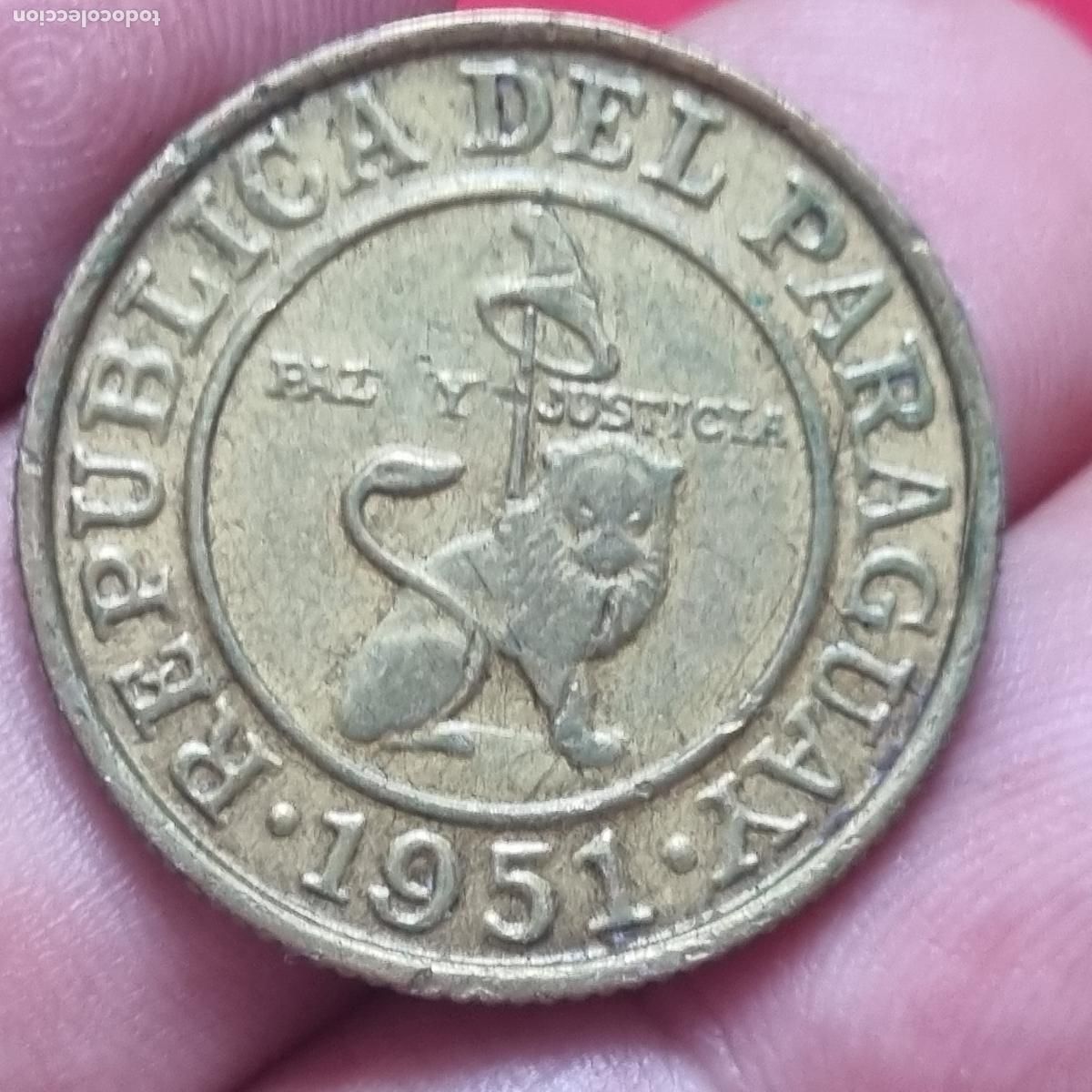Alte M&uuml;nzen aus Amerika: MONEDA PARAGUAY 50 CENTIMOS 1951 MBC ORIGINAL C40