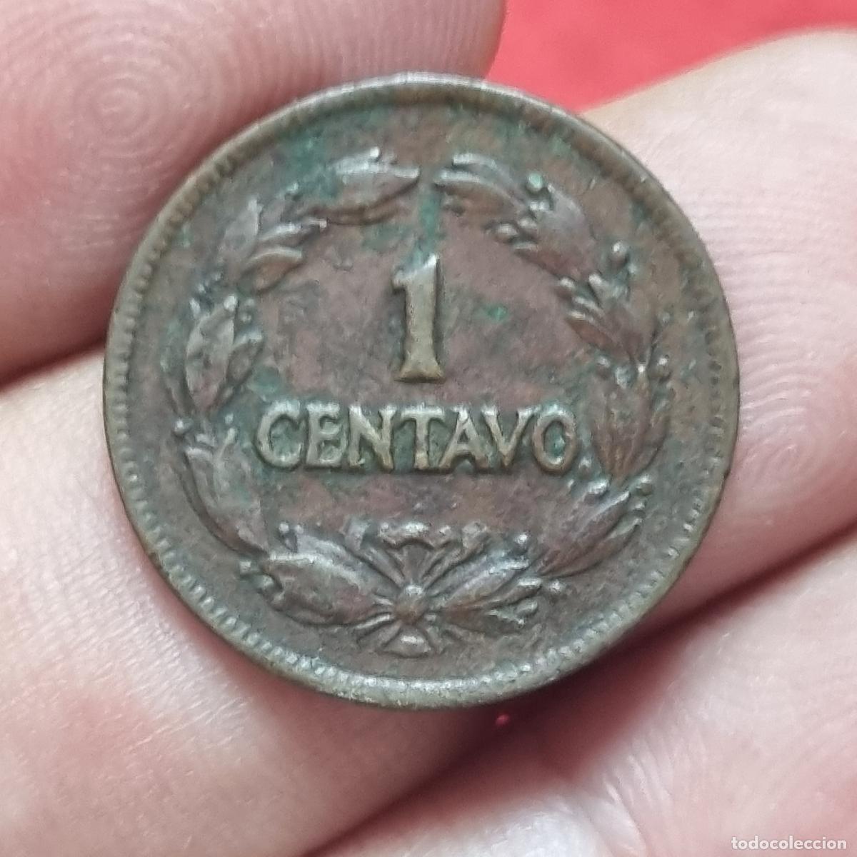 Old Coins of America: MONEDA ECUADOR 1 CENTAVO 1928 MBC ORIGINAL C40