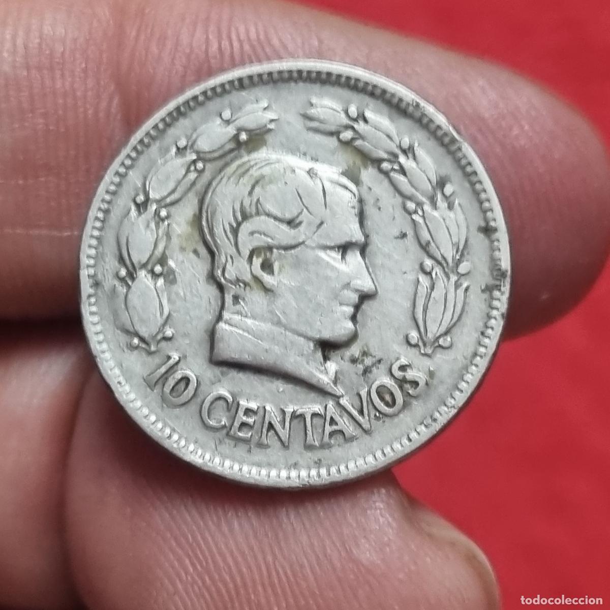 Alte M&uuml;nzen aus Amerika: MONEDA ECUADOR 10 CENTAVOS 1928 MBC ORIGINAL C40