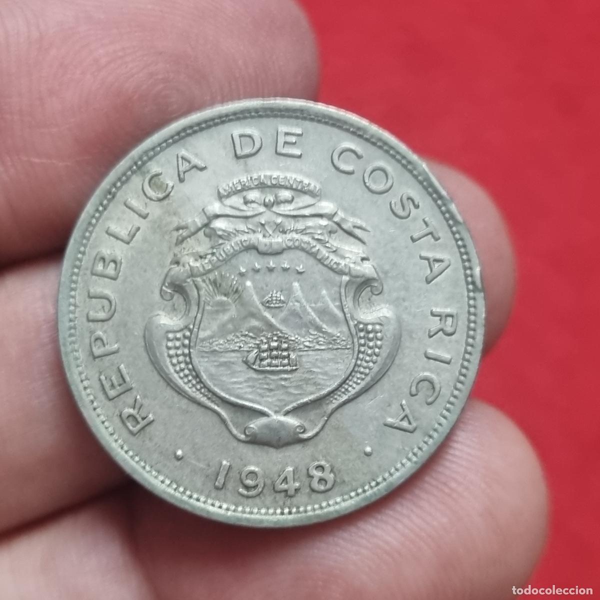 Alte M&uuml;nzen aus Amerika: MONEDA COSTA RICA 50 CENTIMOS 1948 MBC ORIGINAL C40