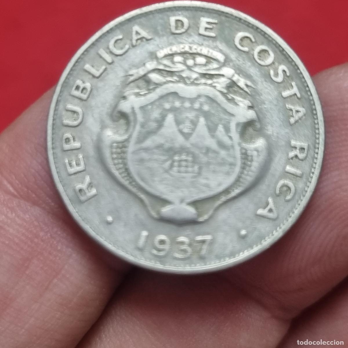 Alte M&uuml;nzen aus Amerika: MONEDA COSTA RICA 50 CENTIMOS 1937 MBC ORIGINAL C40