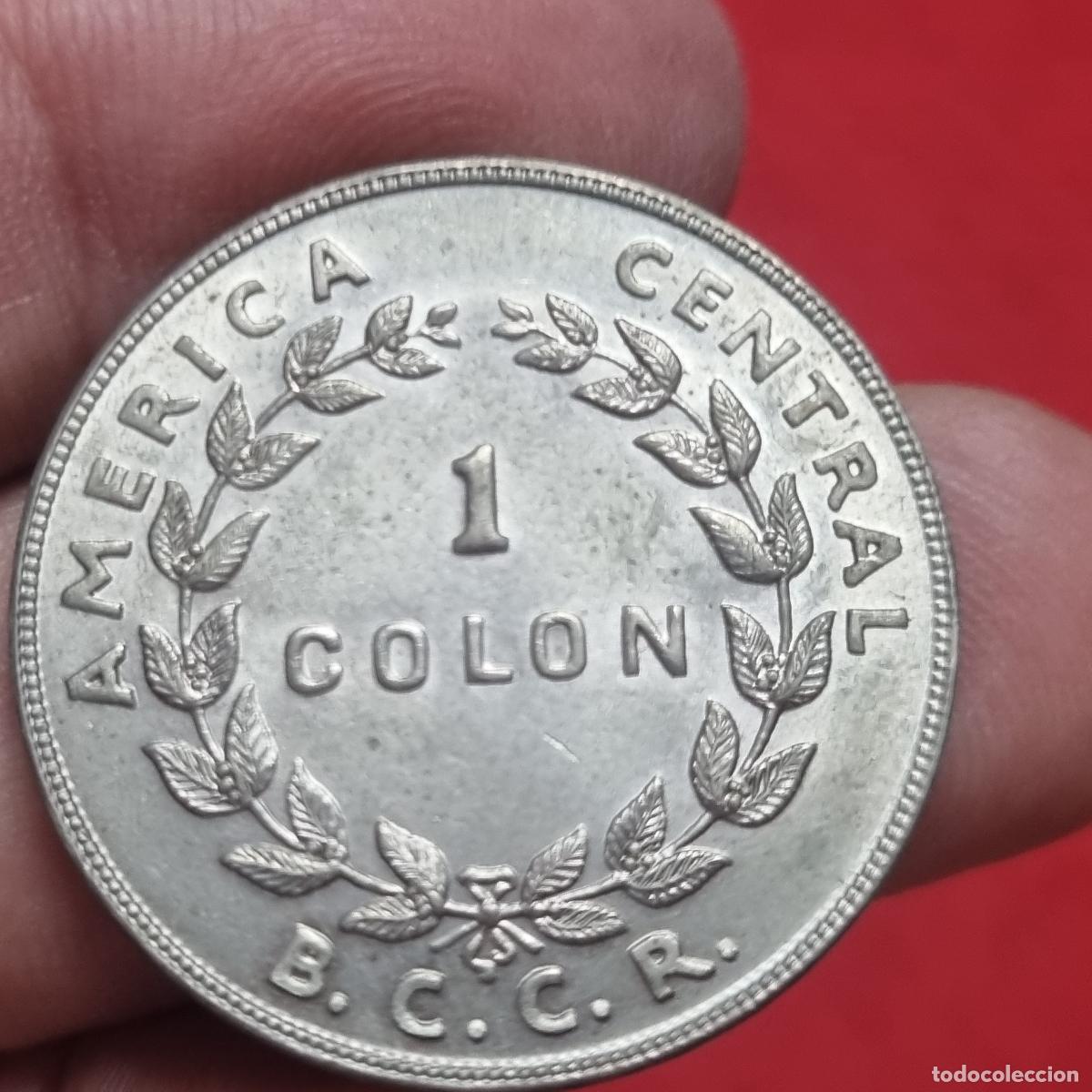 Alte M&uuml;nzen aus Amerika: MONEDA COSTA RICA 1 COLON 1961 EBC ORIGINAL C40