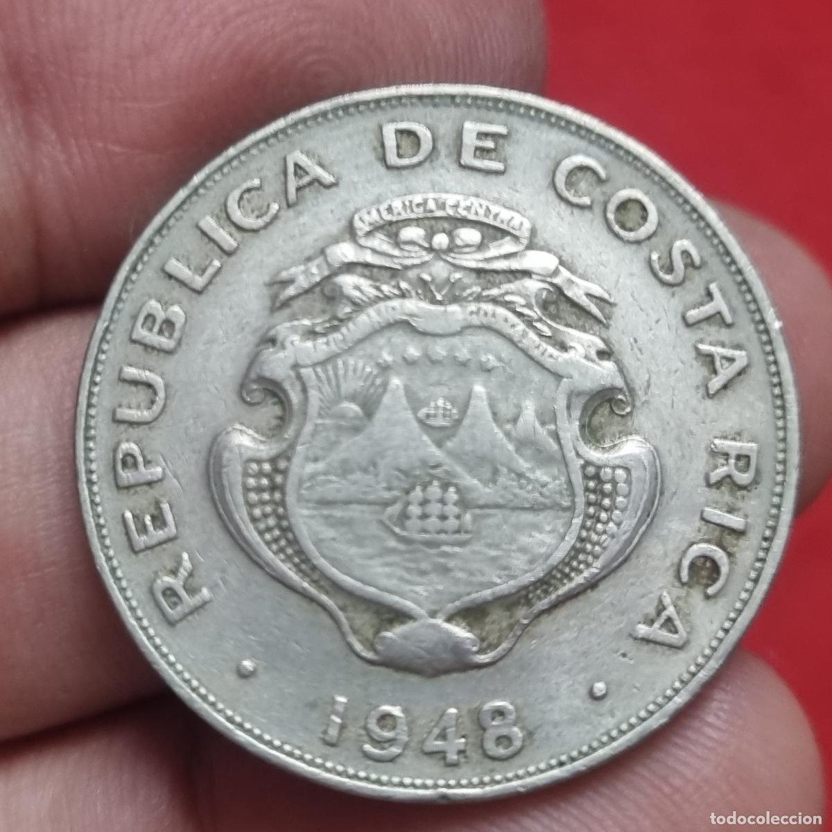 Alte M&uuml;nzen aus Amerika: MONEDA COSTA RICA 1 COLON 1948 MBC+ ORIGINAL C40