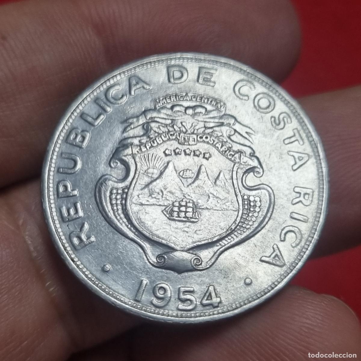 Alte M&uuml;nzen aus Amerika: MONEDA COSTA RICA 1 COLON 1954 MBC+ ORIGINAL C40