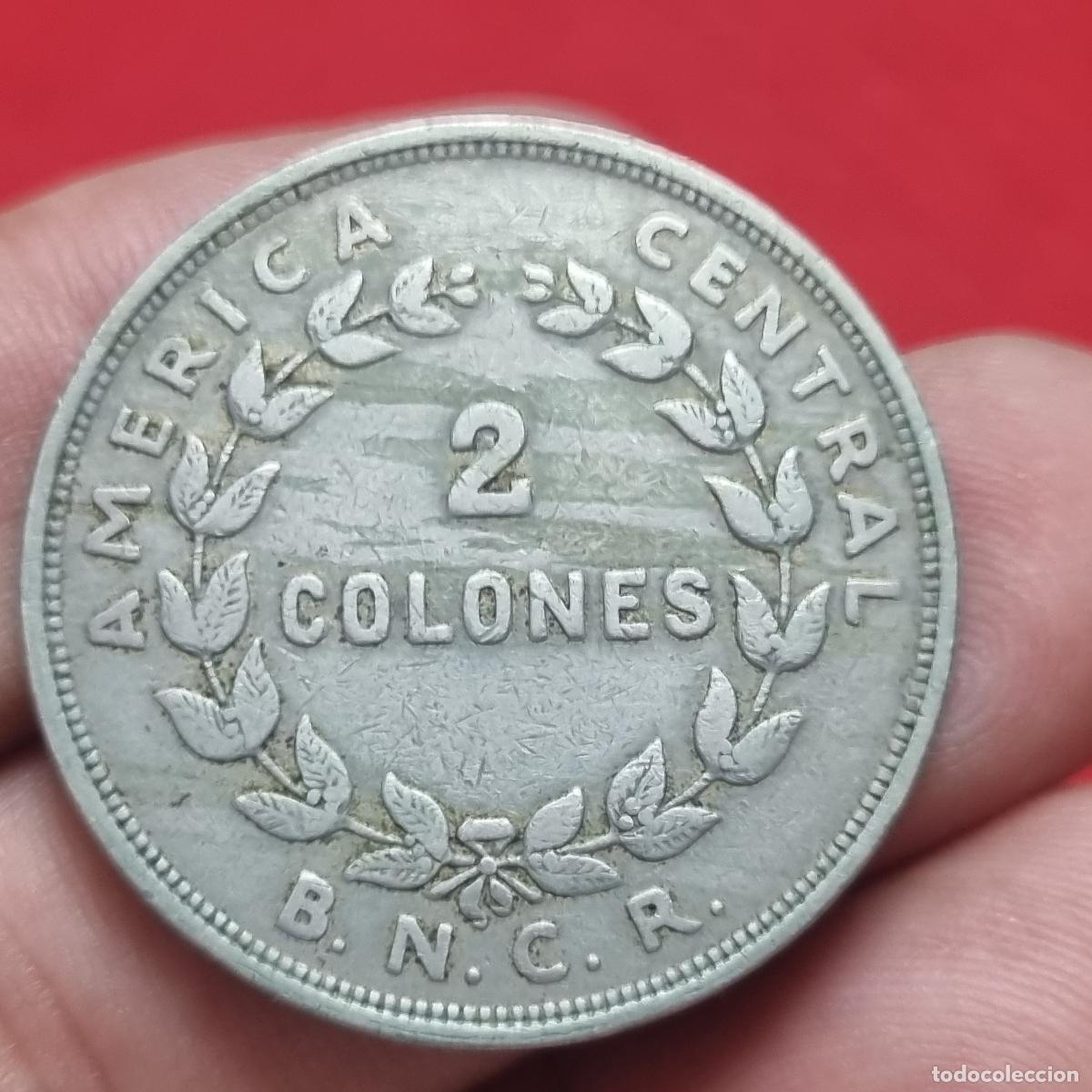 Alte M&uuml;nzen aus Amerika: MONEDA COSTA RICA 2 COLONES 1948 MBC+ ORIGINAL C40