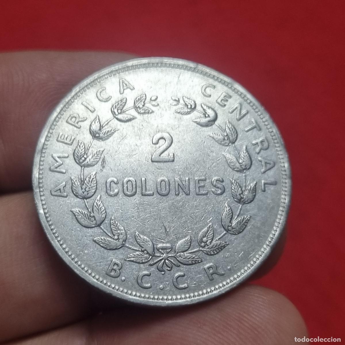 Alte M&uuml;nzen aus Amerika: MONEDA COSTA RICA 2 COLONES 1954 MBC+ ORIGINAL C40
