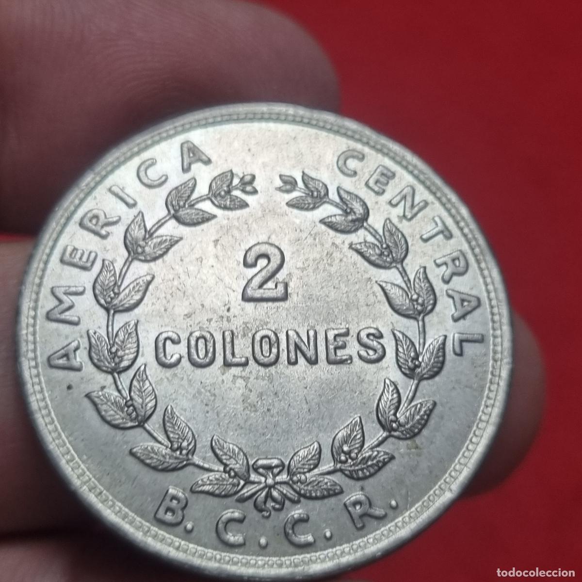 Alte M&uuml;nzen aus Amerika: MONEDA COSTA RICA 2 COLONES 1961 MBC+ ORIGINAL C40