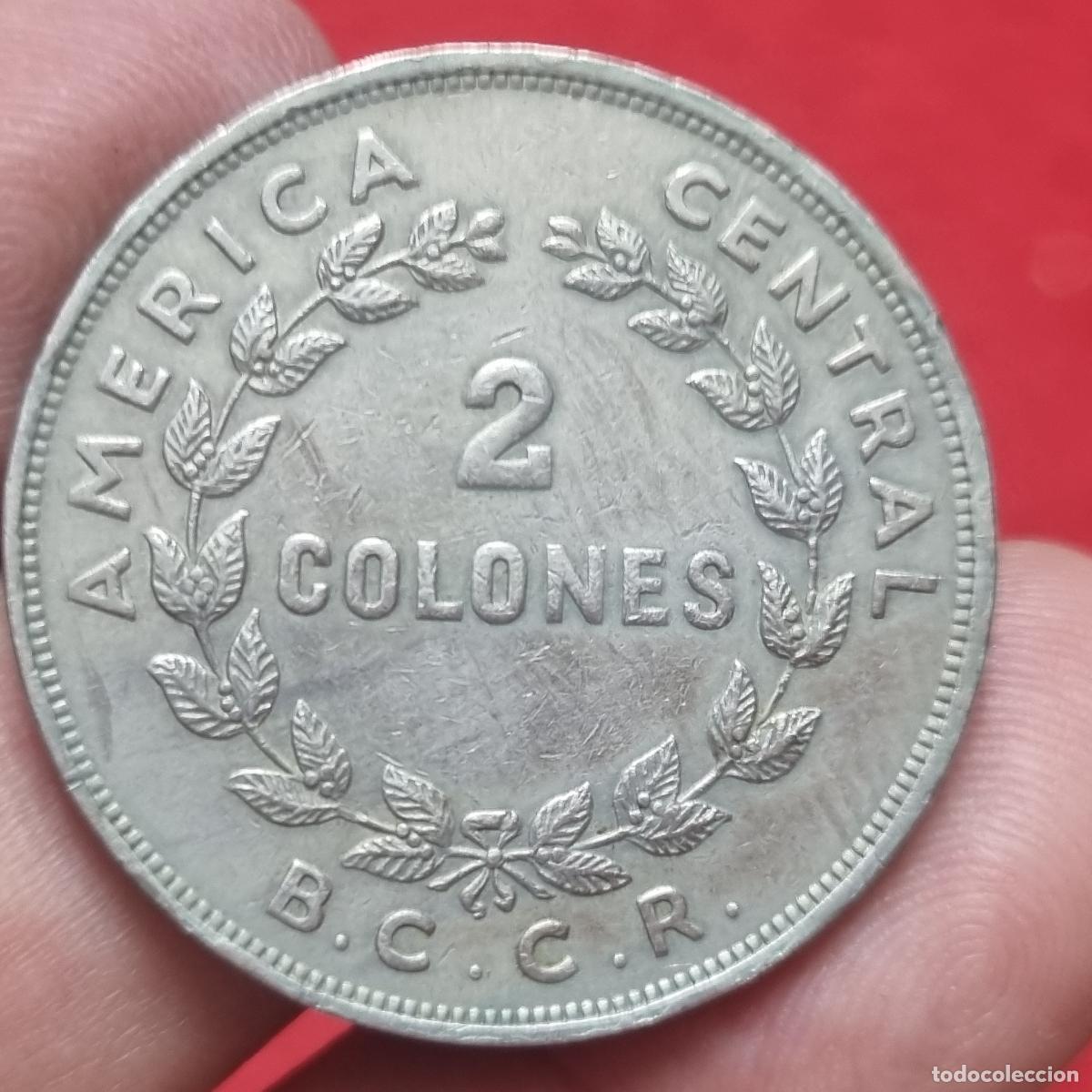 Moedas antigas da Am&eacute;rica: MONEDA COSTA RICA 2 COLONES 1968 MBC+ ORIGINAL C40