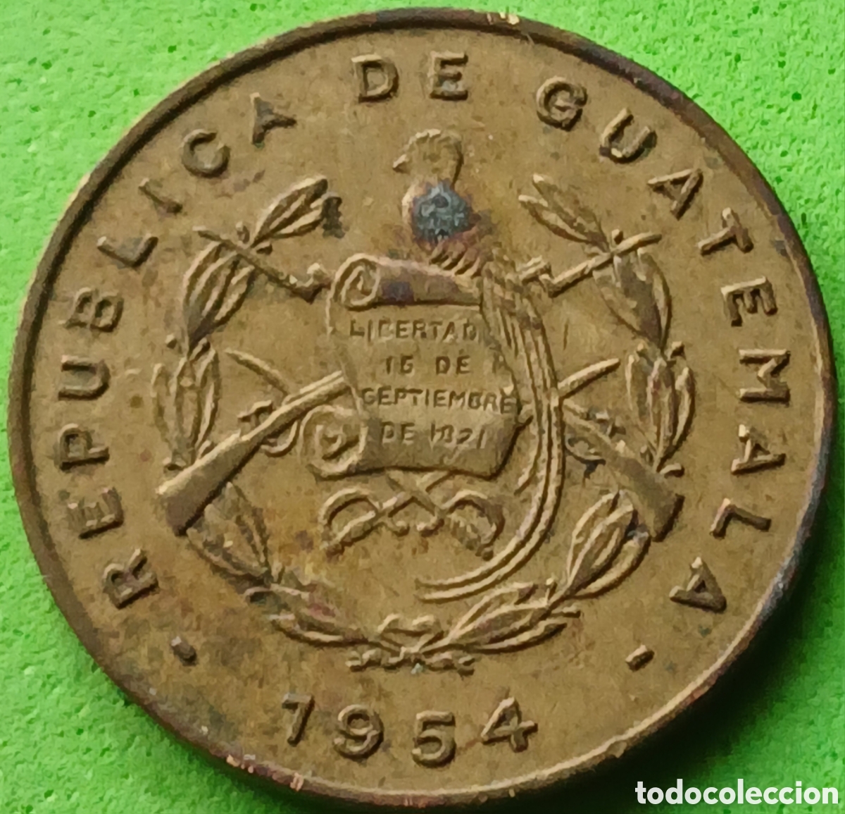 Old Coins of America: Guatemala 1 centavo 1954 km#254 ESCASA!!