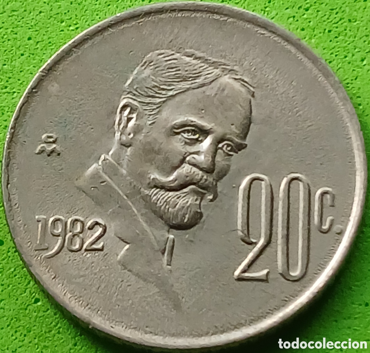 Moedas antigas da Am&eacute;rica: M&eacute;xico 20 centavos 1982 km#442