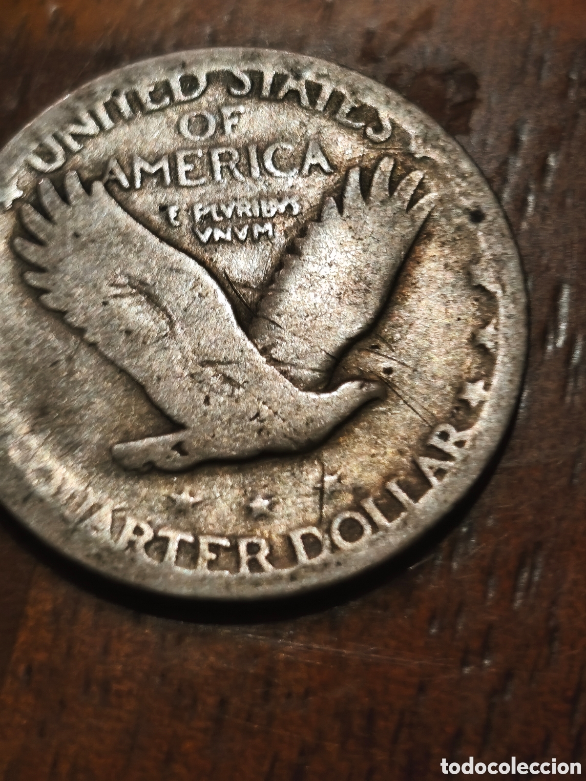 Alte M&uuml;nzen aus Amerika: Moneda de plata usa cuarto de d&oacute;lar 1920 bc ver imagenes