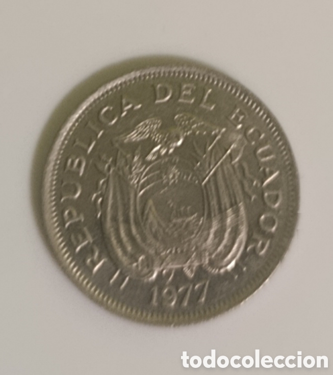 Monedas antiguas de Am&eacute;rica: ECUADOR moneda sucre 1977 - Foto 2