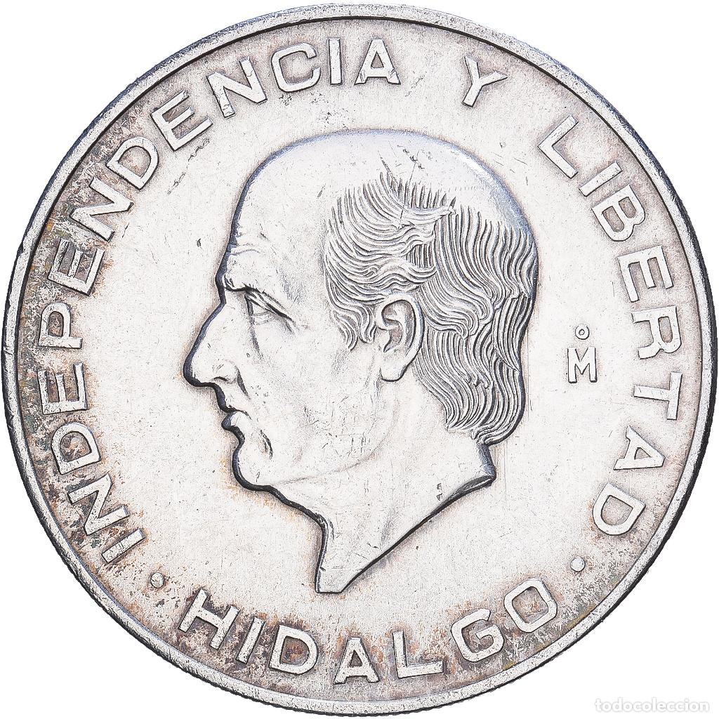 Monete antiche di America: [#1547711] M&eacute;xico, 10 Pesos, Hidalgo, 1956, Mexico City, Plata, MBC+, KM:474
