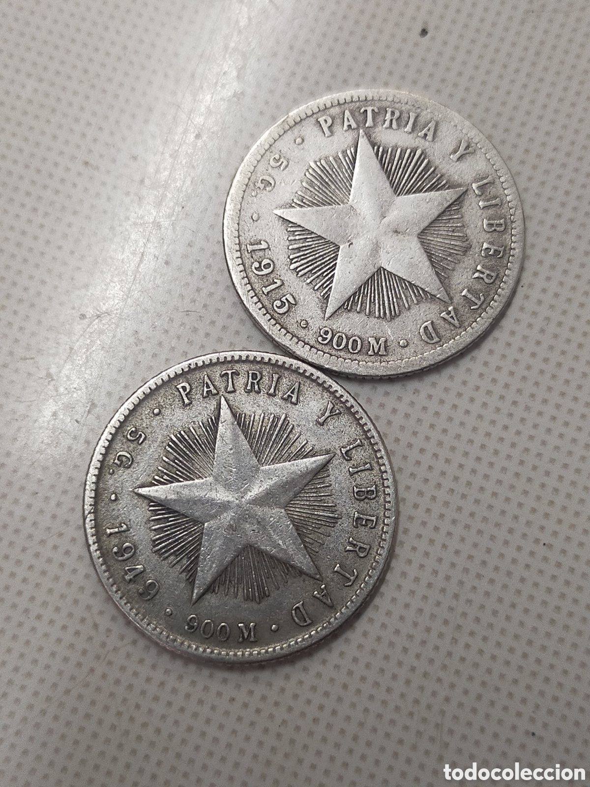 Monedas antiguas de Am&eacute;rica: 7 Monedas plata variadas de Cuba - Foto 13