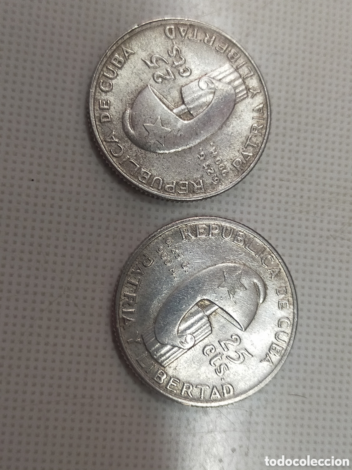 Monedas antiguas de Am&eacute;rica: 7 Monedas plata variadas de Cuba - Foto 14