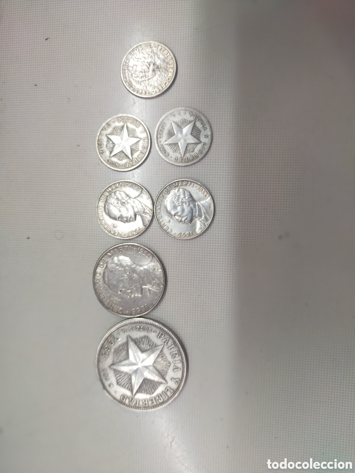 Monedas antiguas de Am&eacute;rica: 7 Monedas plata variadas de Cuba - Foto 20
