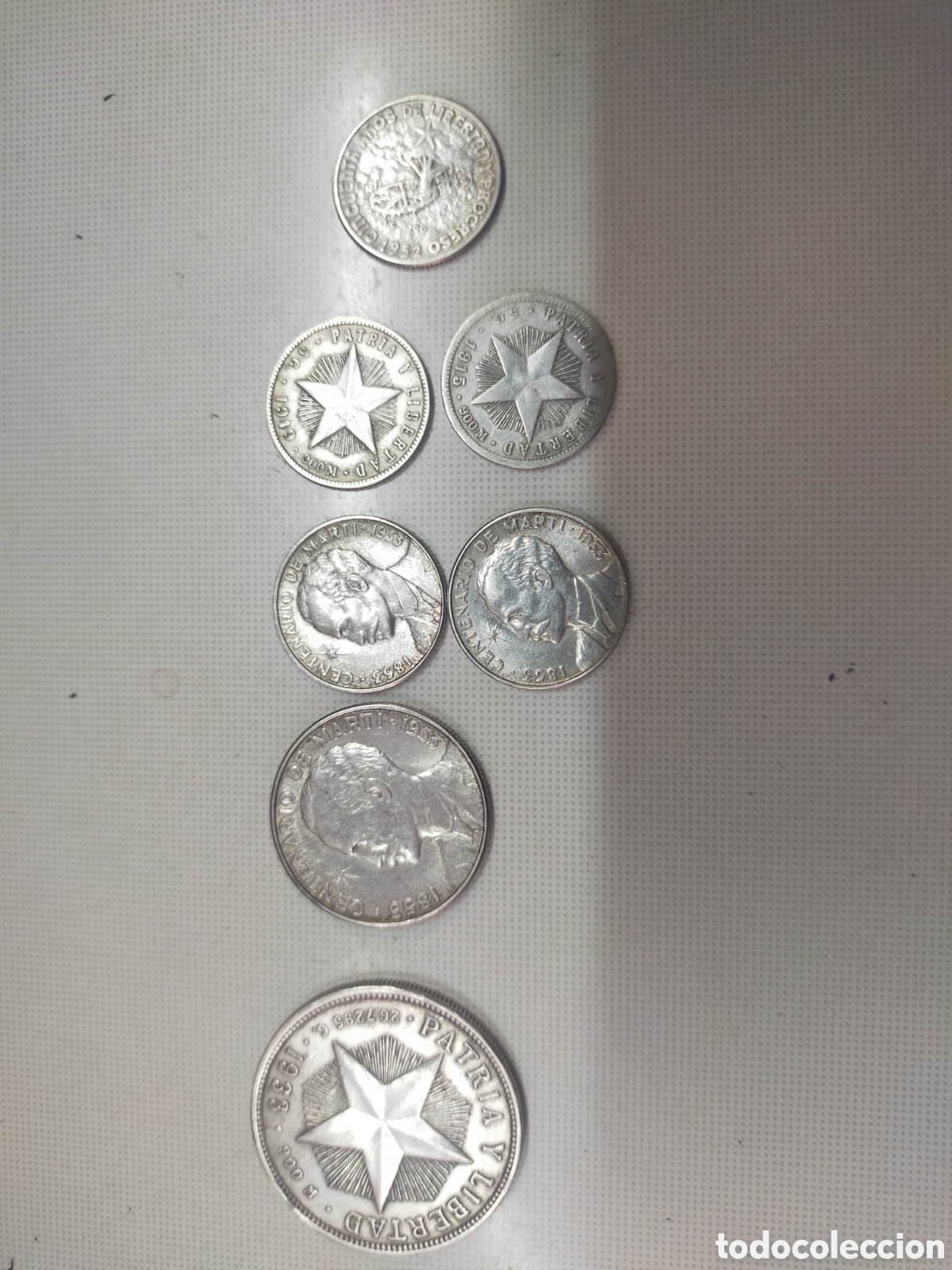 Monedas antiguas de Am&eacute;rica: 7 Monedas plata variadas de Cuba - Foto 21