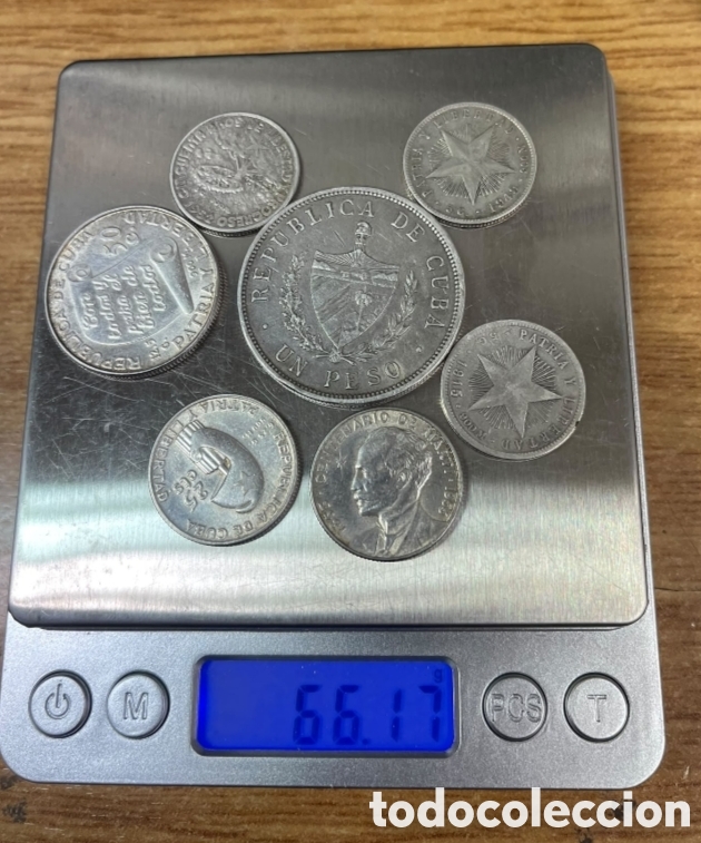 Monedas antiguas de Am&eacute;rica: 7 Monedas plata variadas de Cuba - Foto 3