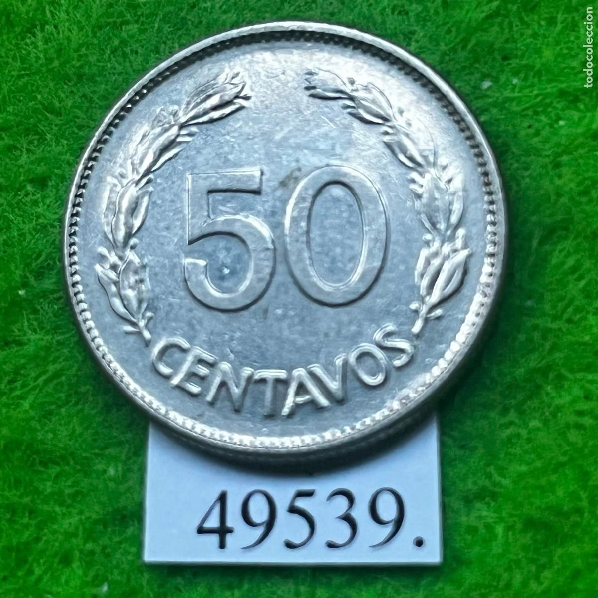 Monedas antiguas de Am&eacute;rica: Ecuador 50 centavos 1985, c&eacute;ntimos - Foto 2
