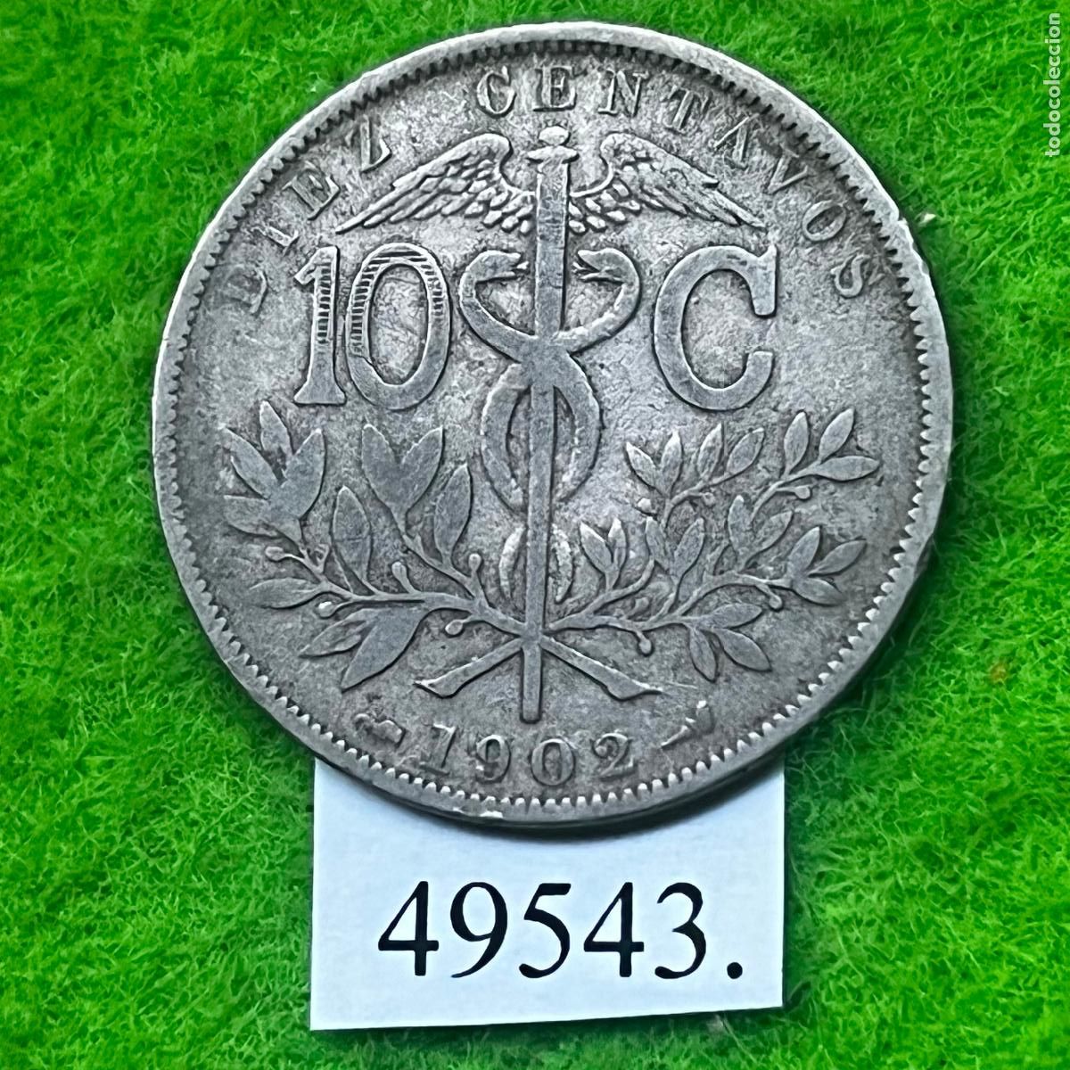 Monete antiche di America: Bolivia 10 c&eacute;ntimos 1902