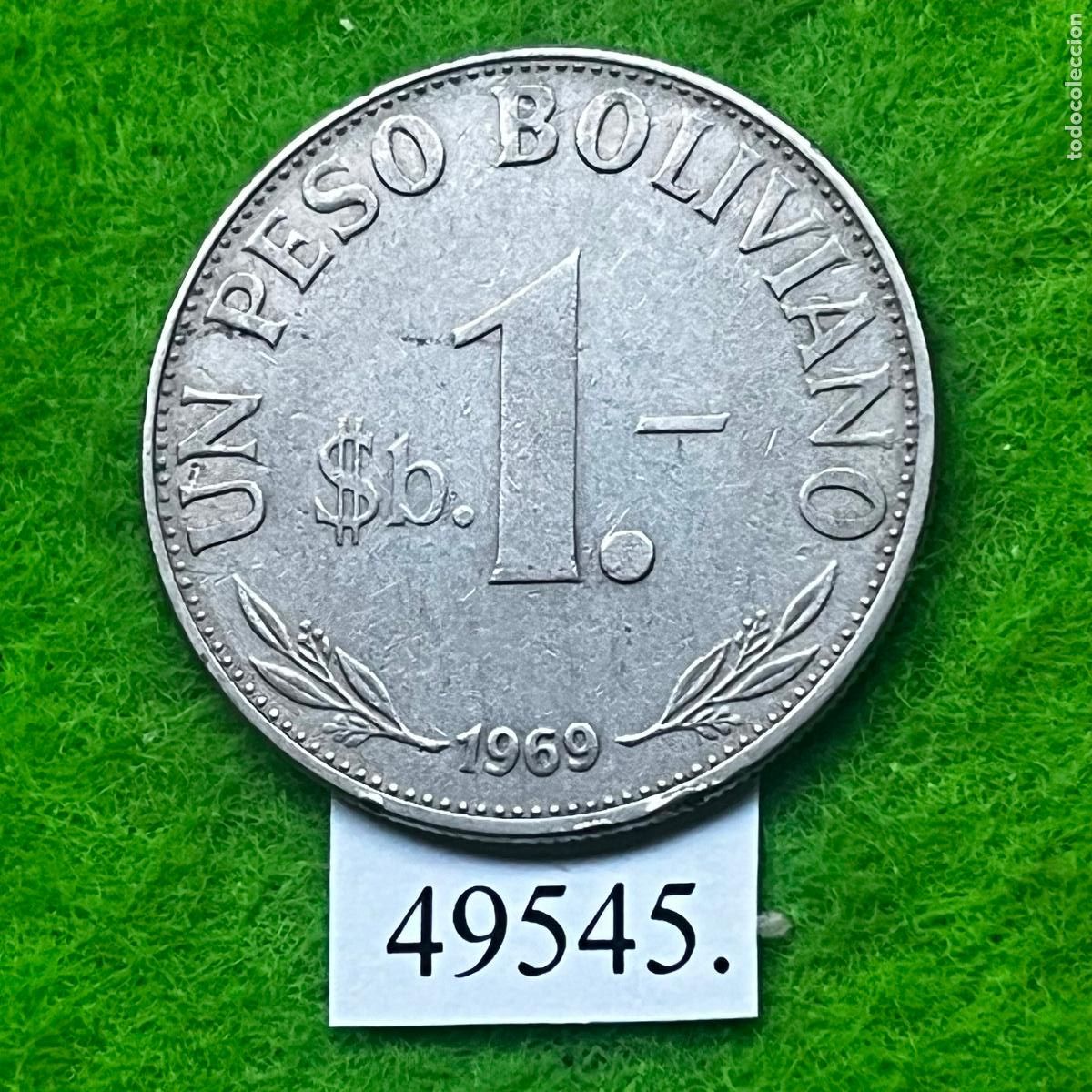 Monete antiche di America: Bolivia 1 peso , 1969