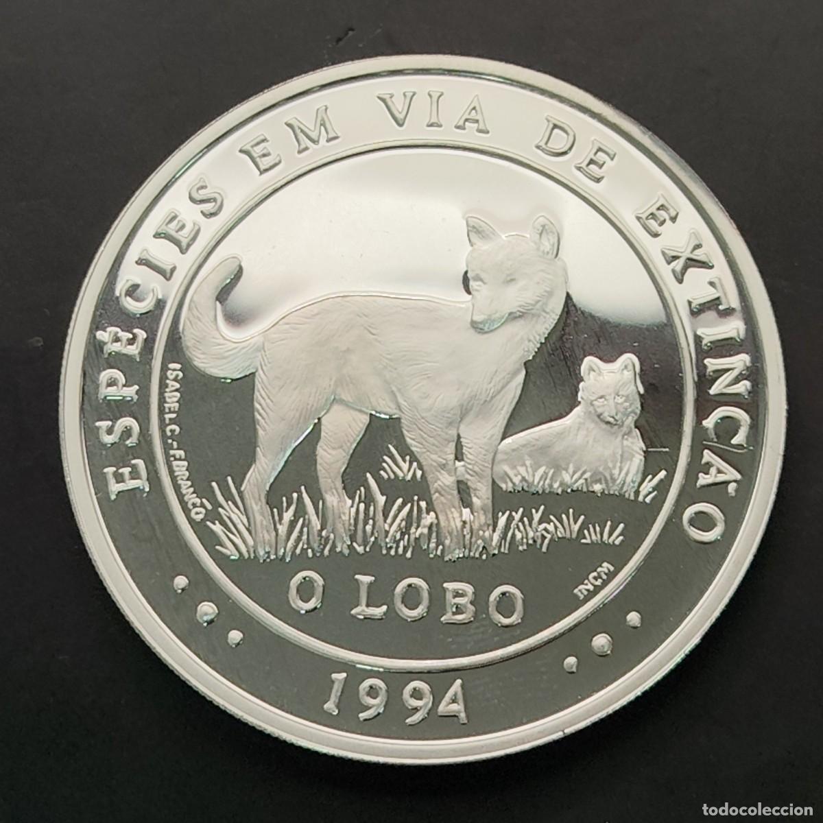 Monedas antiguas de Am&eacute;rica: PORTUGAL A&Ntilde;O 1994 , 100 ESCUDO PLATA ( 925 ) &rdquo; LOBO &rdquo;