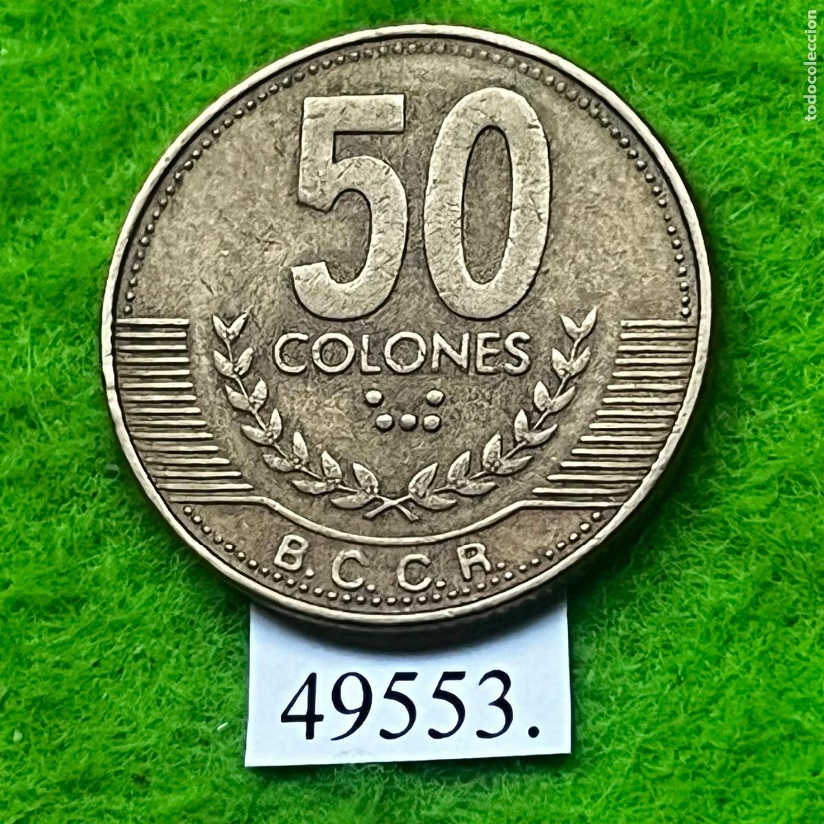 Monedas antiguas de Am&eacute;rica: Costa Rica 50 colones 1999