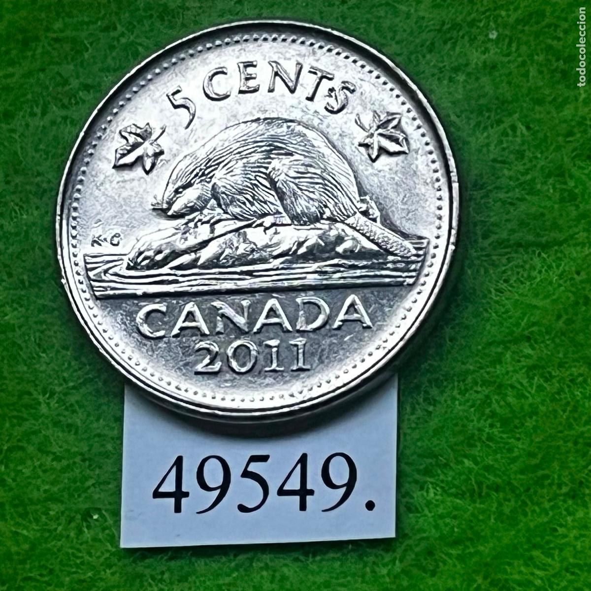 Monedas antiguas de Am&eacute;rica: Canada 5 centimos 2011