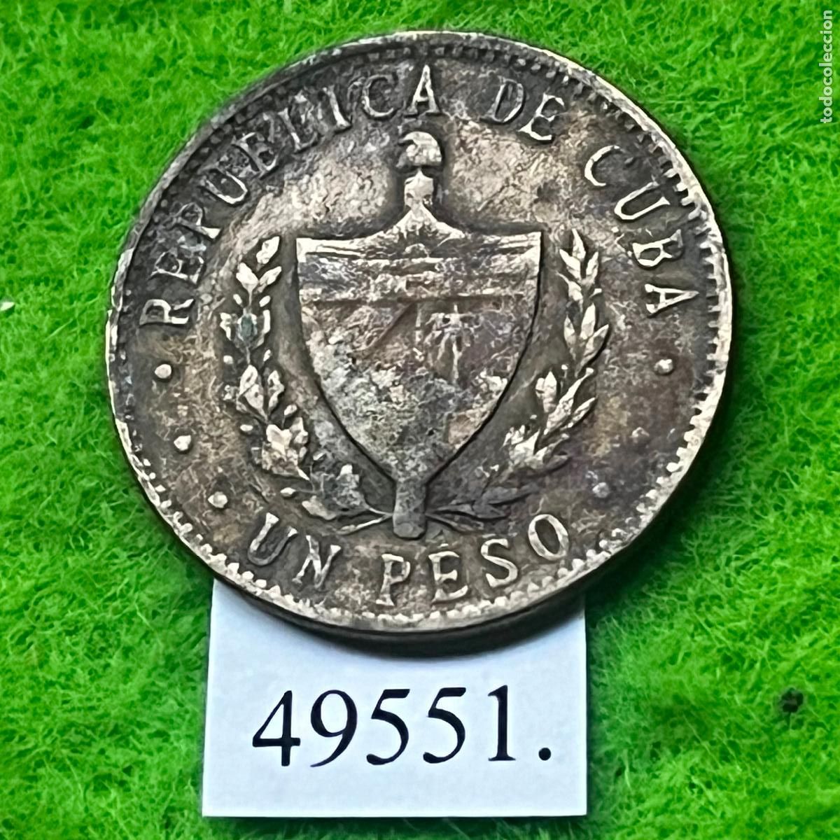 Monedas antiguas de Am&eacute;rica: Cuba, 1 peso, 1985 ,,,,, - Foto 2