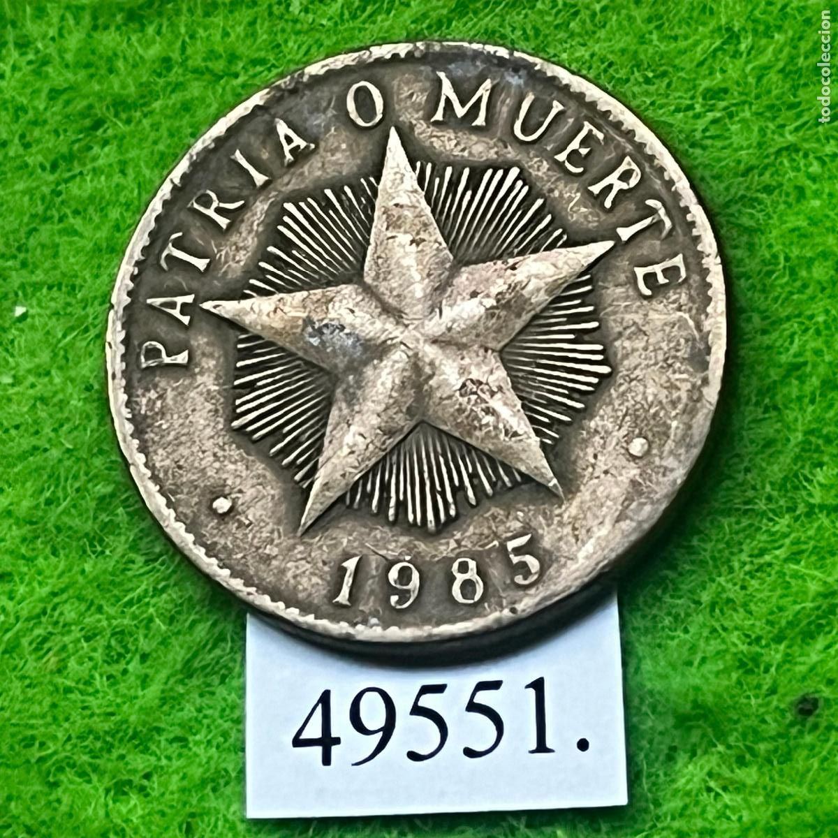 Monedas antiguas de Am&eacute;rica: Cuba, 1 peso, 1985 ,,,,,