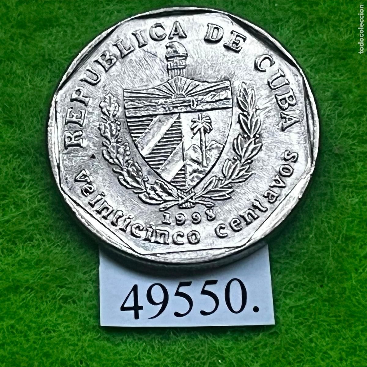 Monedas antiguas de Am&eacute;rica: Cuba, 25 centavos, 1998 - Foto 2