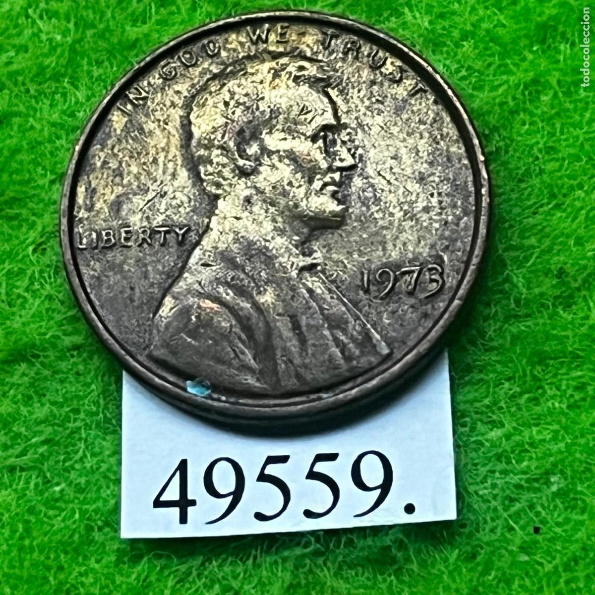 Monedas antiguas de Am&eacute;rica: Estados Unidos de America, 1 centavo, 1973 (P), c&eacute;ntimo, USA