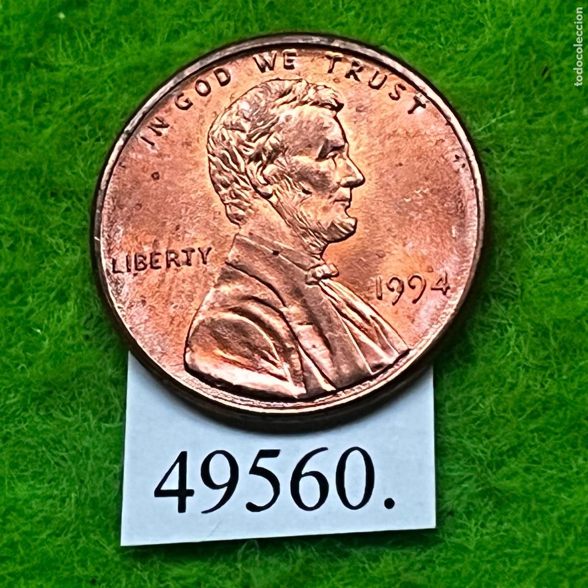 Monedas antiguas de Am&eacute;rica: Estados Unidos de America, 1 centavo, 1994 (P), c&eacute;ntimo, USA