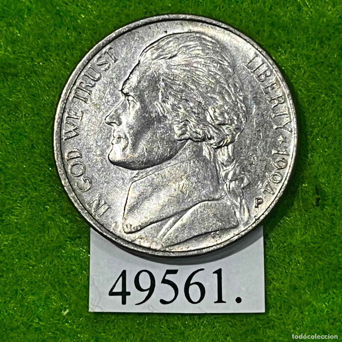 Monedas antiguas de Am&eacute;rica: Estados Unidos de America, 5 centavos, 1994 P, c&eacute;ntimos, USA