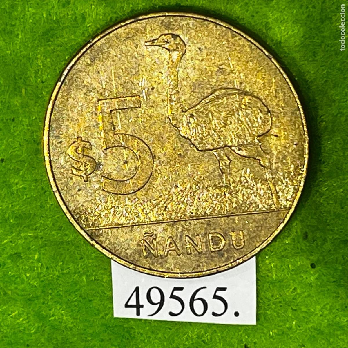 Monedas antiguas de Am&eacute;rica: Uruguay 5 pesos 2014