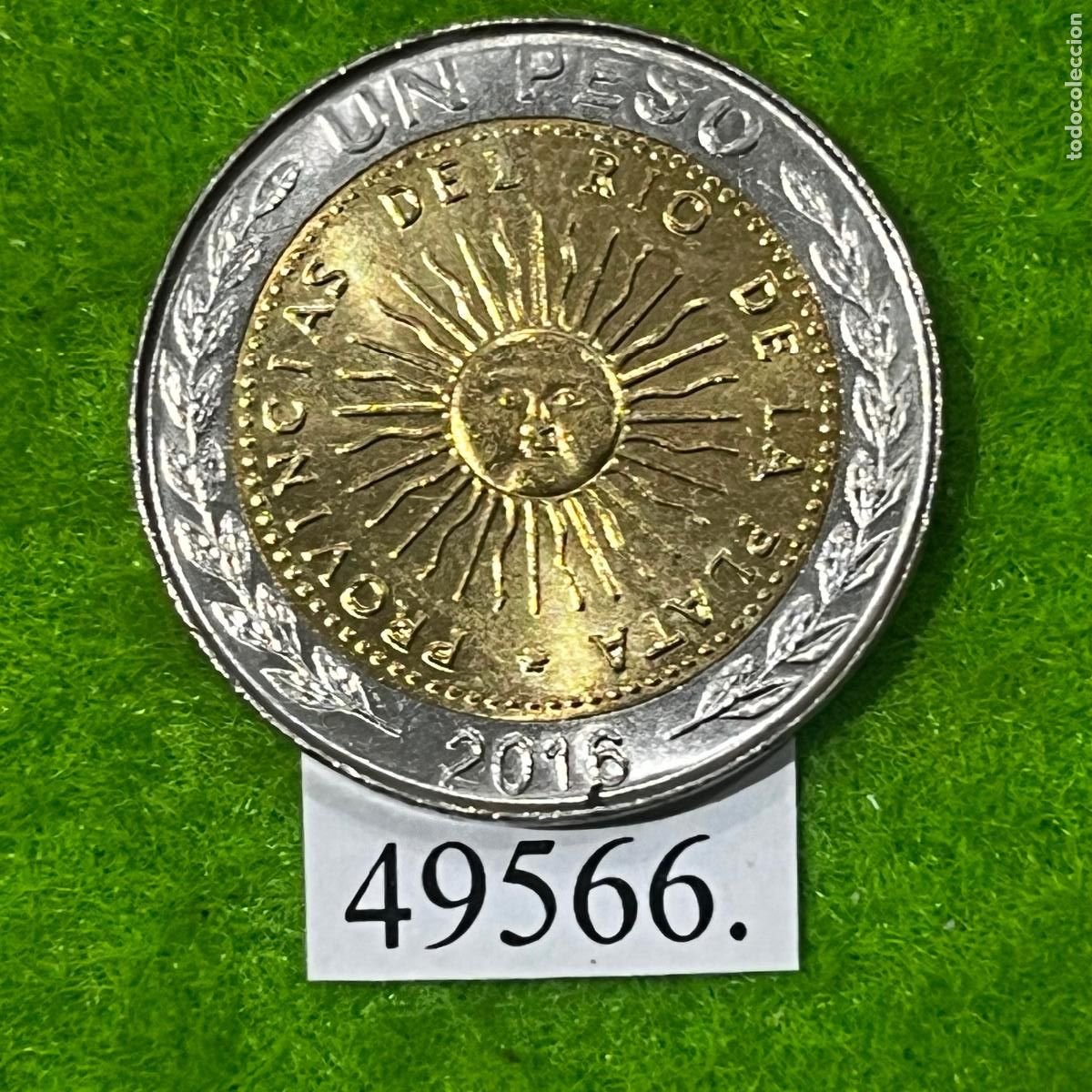 Monedas antiguas de Am&eacute;rica: Argentina 1 peso 2016, bimet&aacute;lica, PROVINCIAS DEL RIO DE LA PLATA