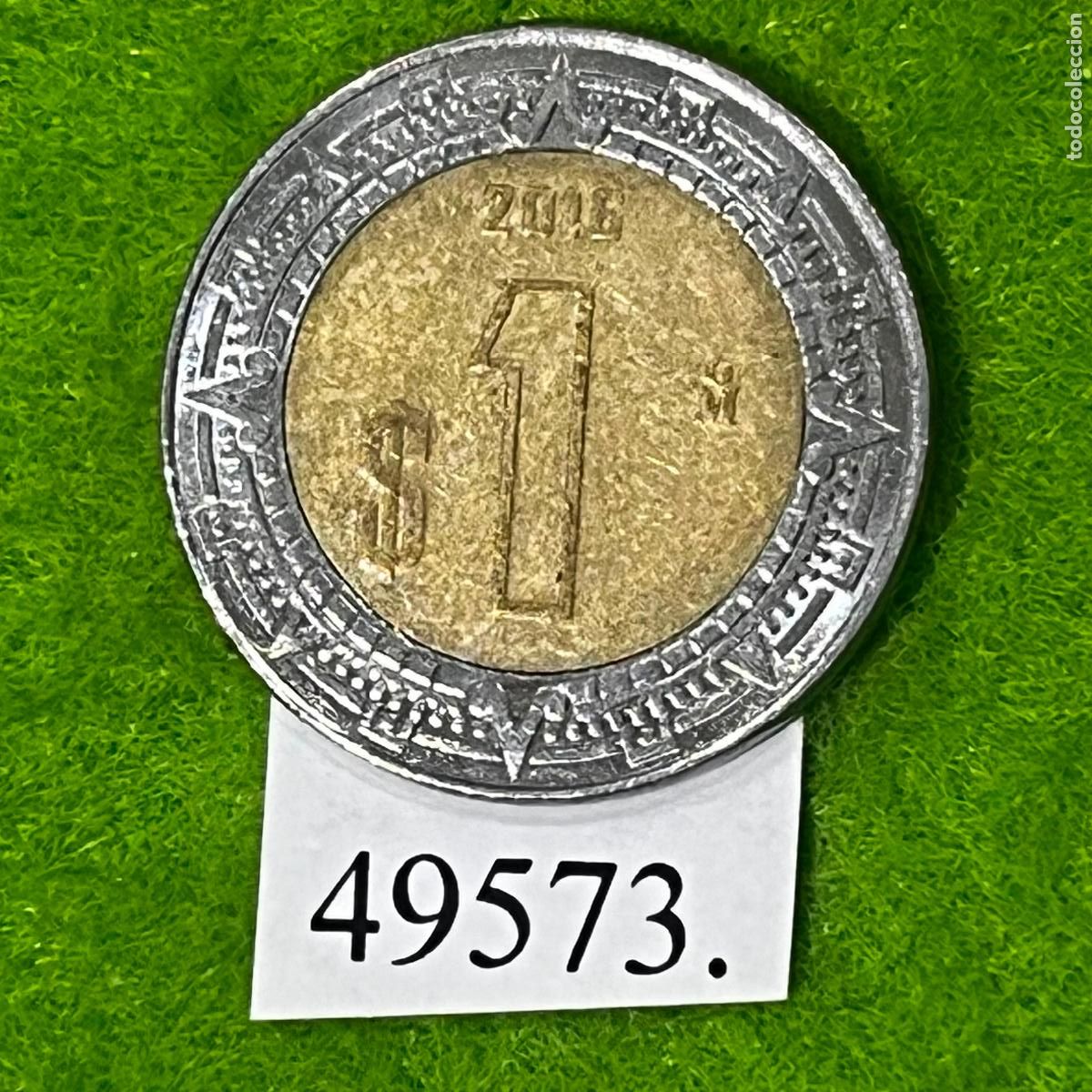 Monedas antiguas de Am&eacute;rica: M&eacute;xico 1 peso 2016, bimet&aacute;lica, M&eacute;jico