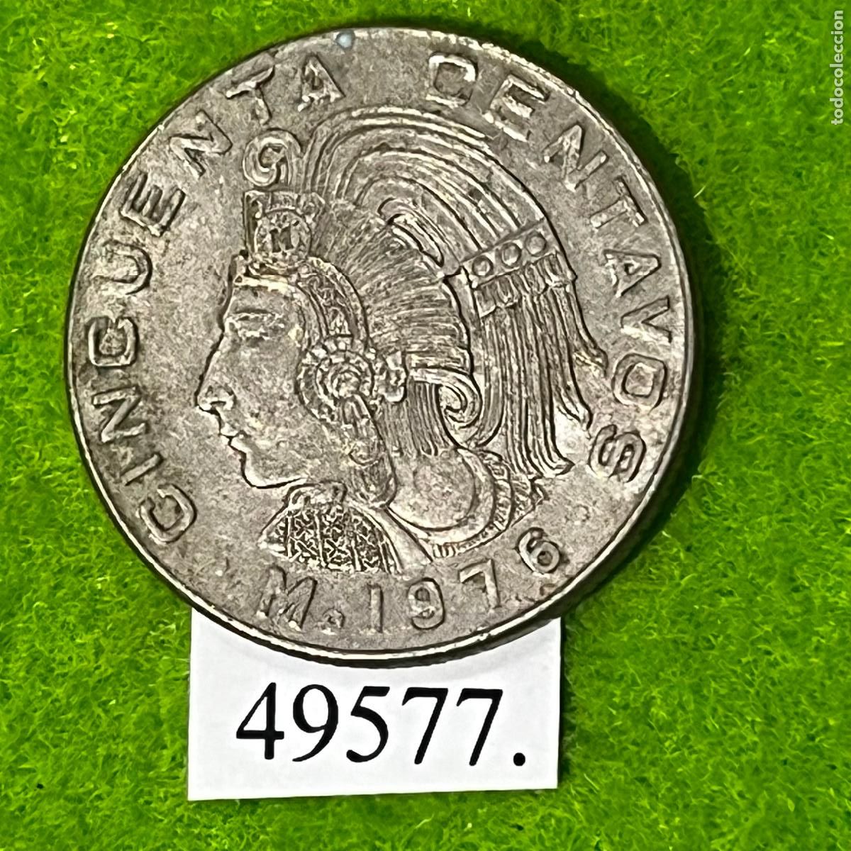 Monedas antiguas de Am&eacute;rica: M&eacute;xico 50 centavos 1976, c&eacute;ntimos, M&eacute;jico