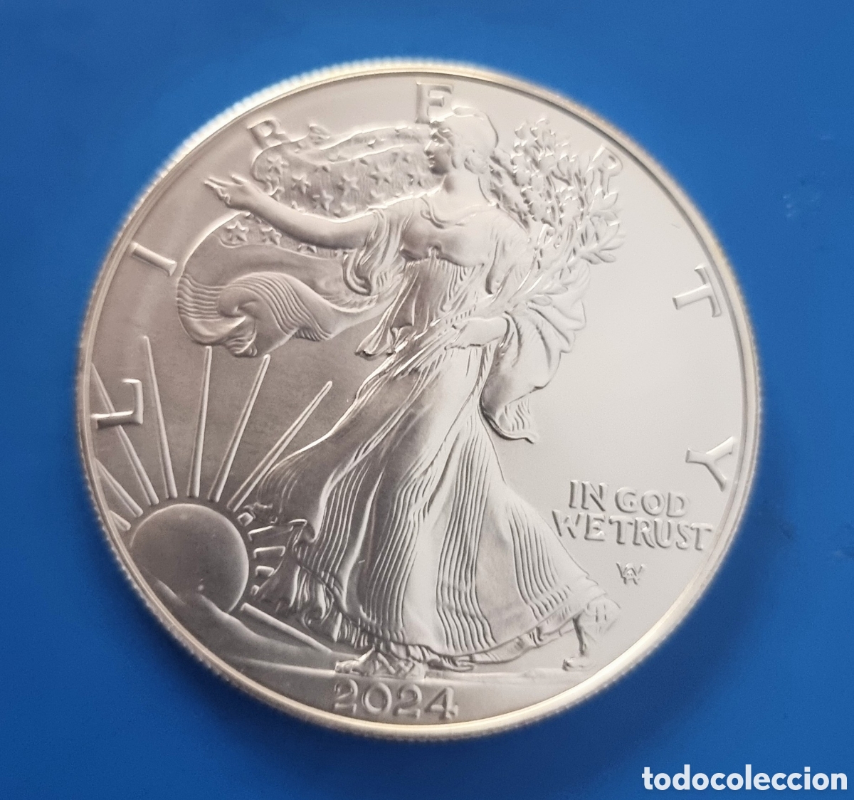Monnaies anciennes d'Am&eacute;rique: AMERICAN EAGLE del 2024 de 1 OZ. de PLATA .999