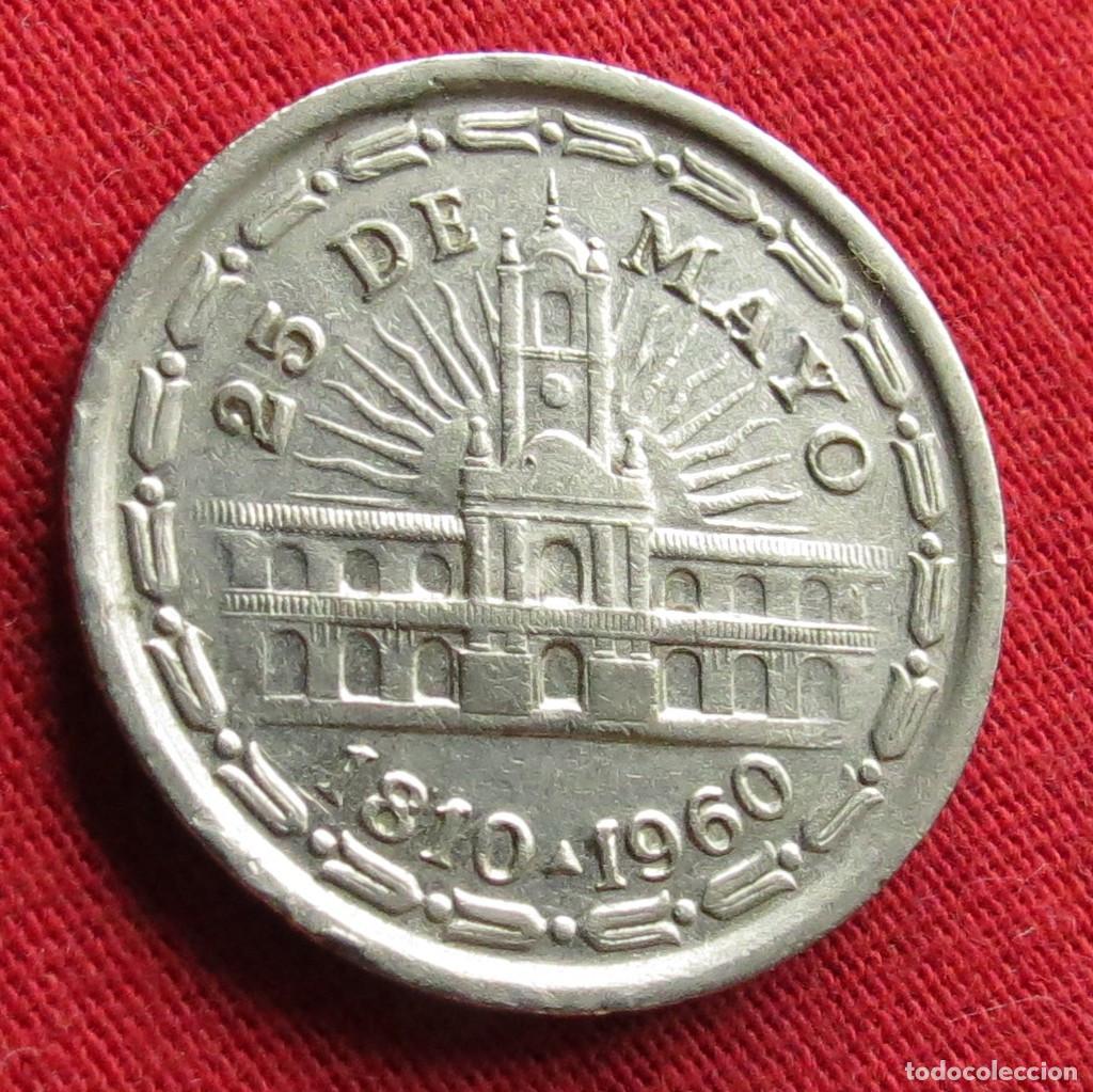 Monnaies anciennes d'Am&eacute;rique: Argentina 1 peso 1960 25 de Mayo