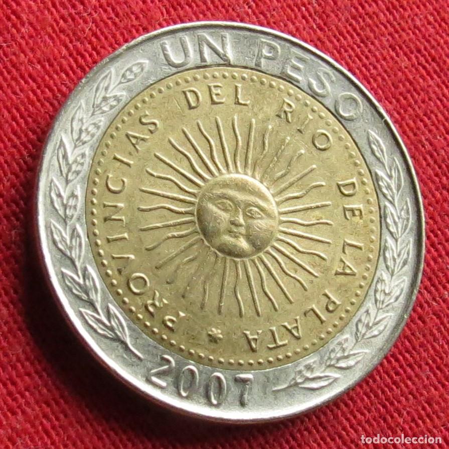 Monete antiche di America: Argentina 1 peso 2007