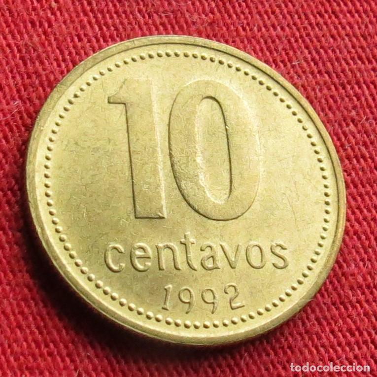 Monnaies anciennes d'Am&eacute;rique: Argentina 10 centavos 1992