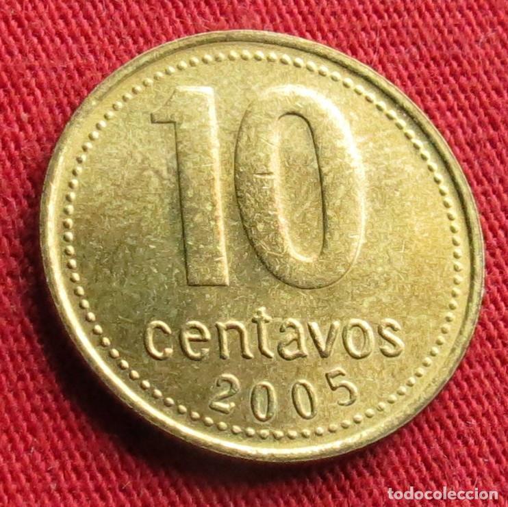 Old Coins of America: Argentina 10 centavos 2005