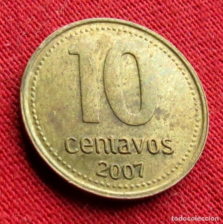 Alte M&uuml;nzen aus Amerika: Argentina 10 centavos 2007