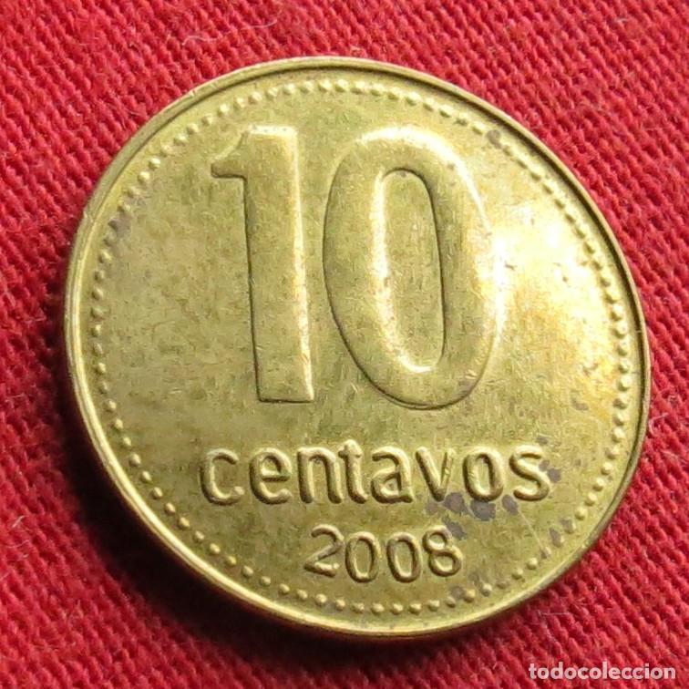 Alte M&uuml;nzen aus Amerika: Argentina 10 centavos 2008