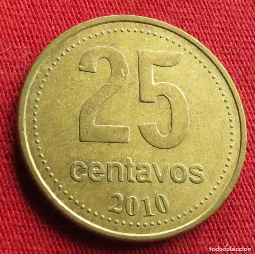 Monnaies anciennes d'Am&eacute;rique: Argentina 25 centavos 2010