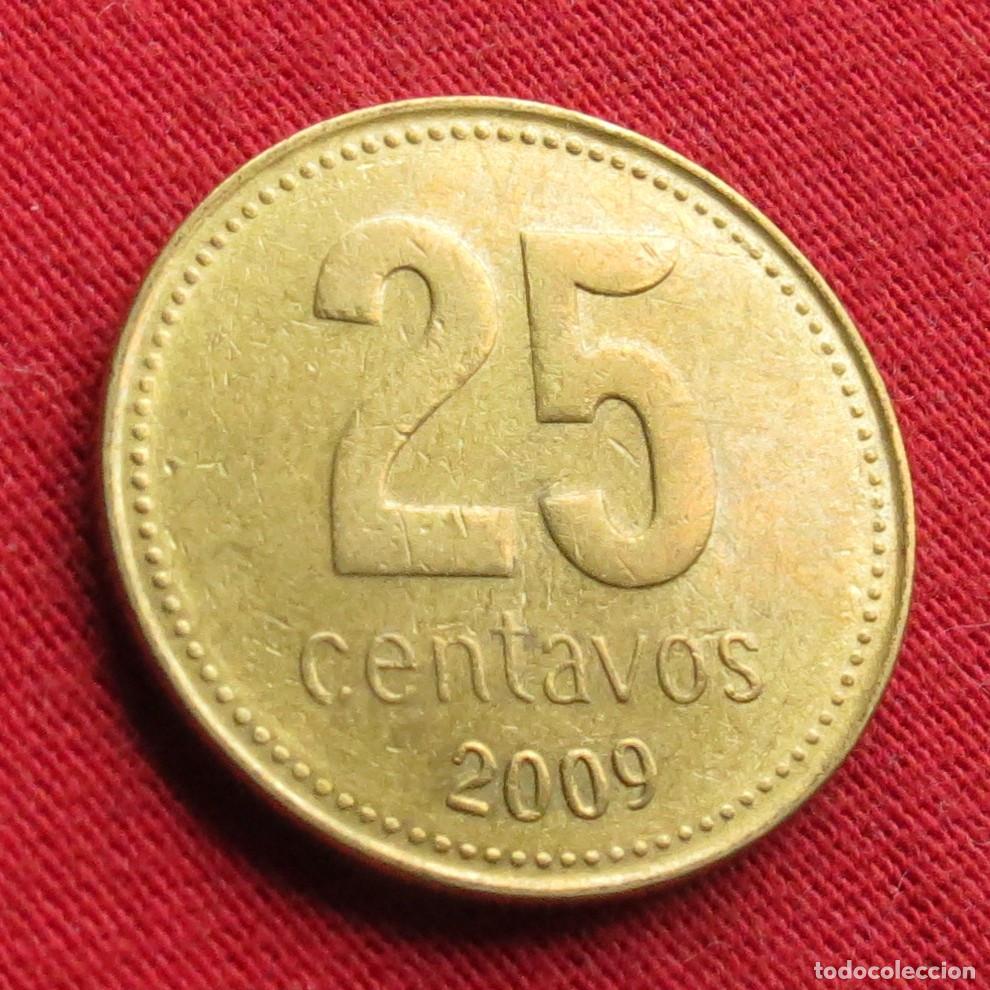 Monnaies anciennes d'Am&eacute;rique: Argentina 25 centavos 2009